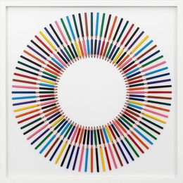 Painting, Crayon Compositions 3, Luke Newton
