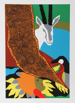 Print, Anaconda II, Hunt Slonem