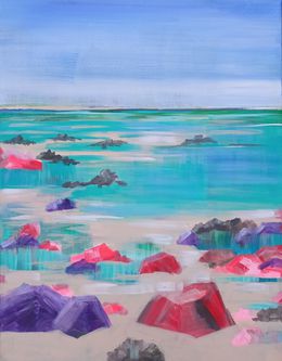 Painting, Playa Es Caragol, Charlotte Pivard