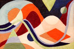 Painting, Geometrical shapes III, Aurélie Trabaud