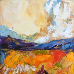 Painting, Funny landscape, Dam Domido