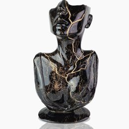 Sculpture, Tired face (Black Edition), Santicri