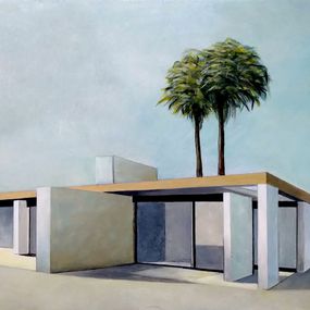 Painting, Les 3 Palmiers, LOg
