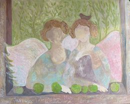 Painting, Gardens Guests, Dasha Pogodina