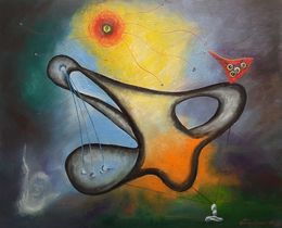 Painting, Observing strange attractor, Vladimir Kolosov