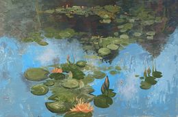 Painting, Water lily garden, Dasha Pogodina