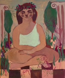 Painting, Time-Weaved Fresco, Dasha Pogodina