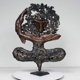 Sculpture, Calligraphie Violette 71-19, Philippe Buil