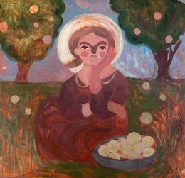 Painting, White Transparent Apples, Dasha Pogodina