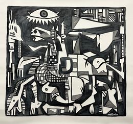 Painting, Abstract Guernica Collection - Tribute to Picasso, Freda People Art