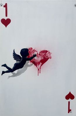 Painting, L'as de cœur, Oak Oak