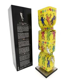 Sculpture, Pop Art Communication x Haring x 24/7 (yellow), Ad Van Hassel