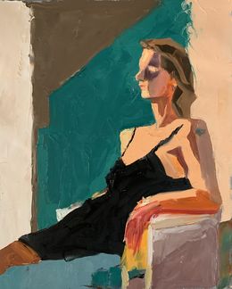 Painting, Woman in a chair, Schagen Vita