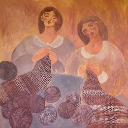 Painting, Threads of soulmates, Dasha Pogodina