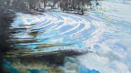 Painting, Ciel , tout le ciel est nécessaire, Nadine Pillon