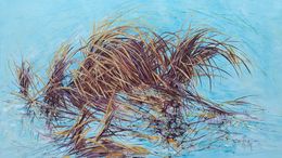 Painting, Nature, des herbes et du vent, Nadine Pillon