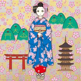 Print, Maiko in Springtime Kyoto, Takashi Murakami