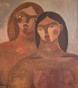 Painting, We can cry and laugh together, Dasha Pogodina