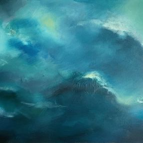 Painting, Les Walkyries (paysage marin, mer, vagues, nuages, océan), Sabine Eichler