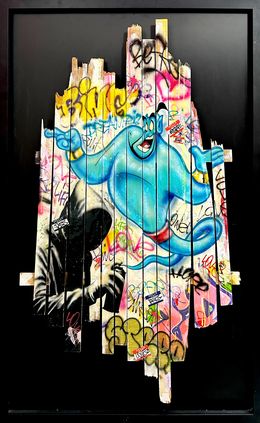 Painting, Banksy’s genie, Onemizer
