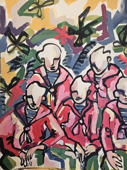 Painting, Les marins, Claire Bonnet-Masimbert