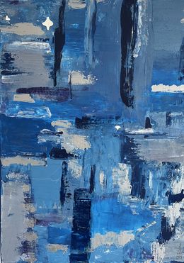 Painting, Les nuits bleus, Elena Feteanu