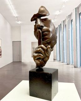 Sculpture, Calme et le silence Fonte du Bronze 44, Miguel Guía