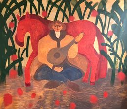 Painting, My spring sounds even in this darkness, Dasha Pogodina