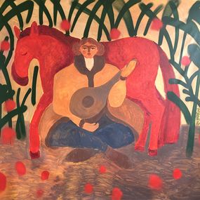 Painting, My spring sounds even in this darkness, Dasha Pogodina