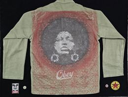 Painting, Emo Night Angela Davis jacket, Shepard Fairey (Obey)