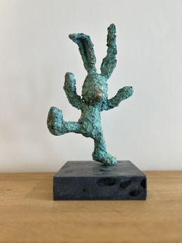 Sculpture, Bronze teddy bear IX (knuffel IX), Babette Degraeve