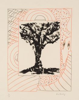 Print, Arbre Central à l'orange, Pierre Alechinsky