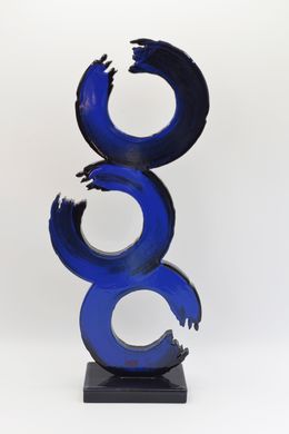 Sculpture, Sculpture Calligraphie Bleue, VanBinh