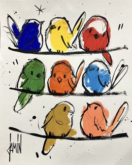Painting, Les oiseaux voyageurs, David Jamin