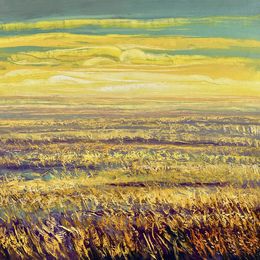 Painting, Pink Field at Sunrise, Tigran Mamikonyan