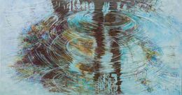 Painting, Troubler l'eau et le ciel, Nadine Pillon