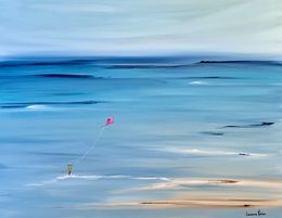 Painting, Mer et silhouettes 056, Laurence Malidor