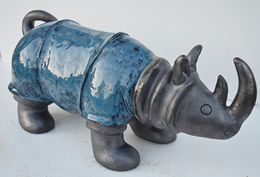 Sculpture, Le Rhinocéros Bleu, Changzheng Zhu