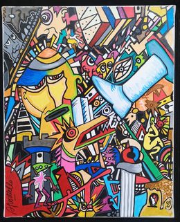 Painting, La Guerre, Jean-Paul Sportiello