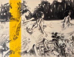 Painting, Dans la prairie, Valérie Betoulaud