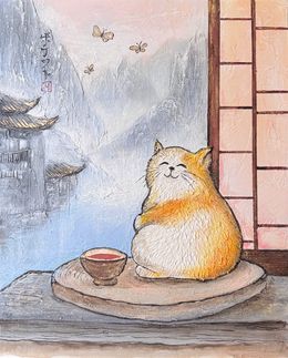 Painting, Fluffy morning, Joanna Misoteri