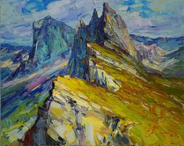 Painting, Dolomite Alps, Serhii Cherniakovskyi
