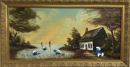 Painting, Schtroumpfs, Dezache