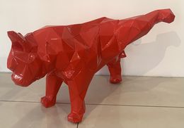 Sculpture, Bouledogue rouge, Stéphane Munoz