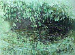 Painting, Oasis de verdure, Nadine Pillon