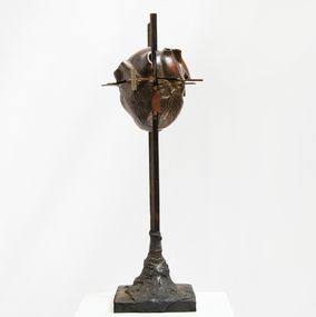 Sculpture, Cœur éclaté, César Baldaccini