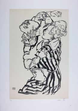 Print, La Mère et l'Enfant / The Mother & the Child (Edith Schiele and nephew / Edith Schiele und Neffe / Edith Schiele et son neveu) - 1915, Egon Schiele